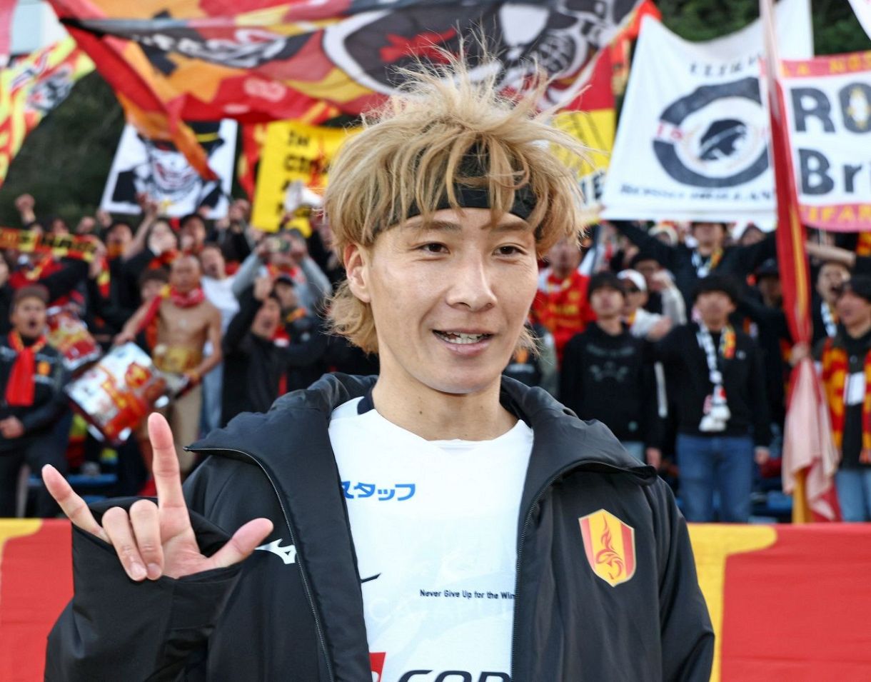 名古屋グランパス 祝！WEST得点王！FW山岸祐也のプレーショット