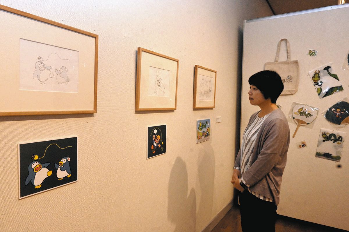 カールおじさん」キャラで知られるひこねのりおさんの下絵 辰野美術館