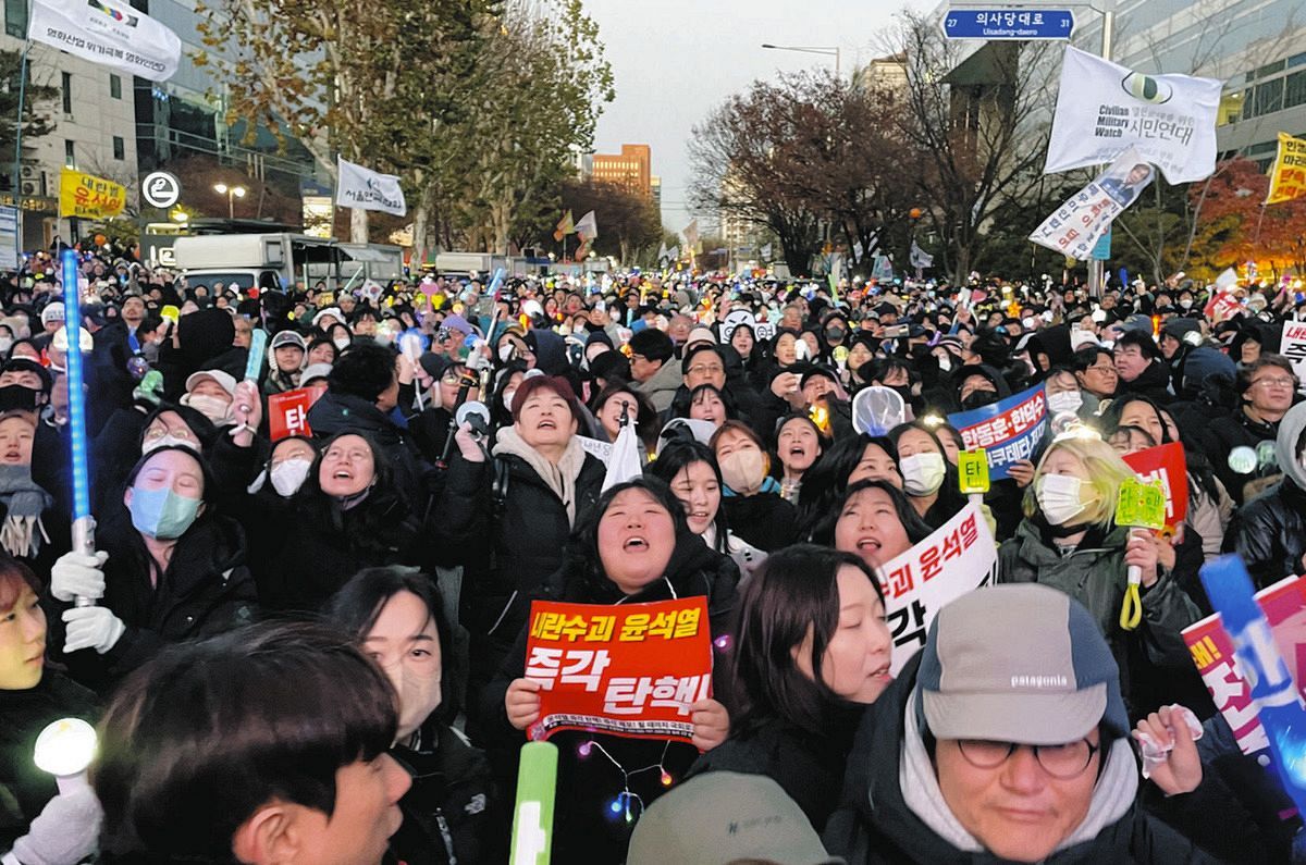 韓国大統領の弾劾可決、憲法裁判所の罷免判断が焦点に 欠員で6人態勢の今、1人でも反対すれば…：中日新聞Web