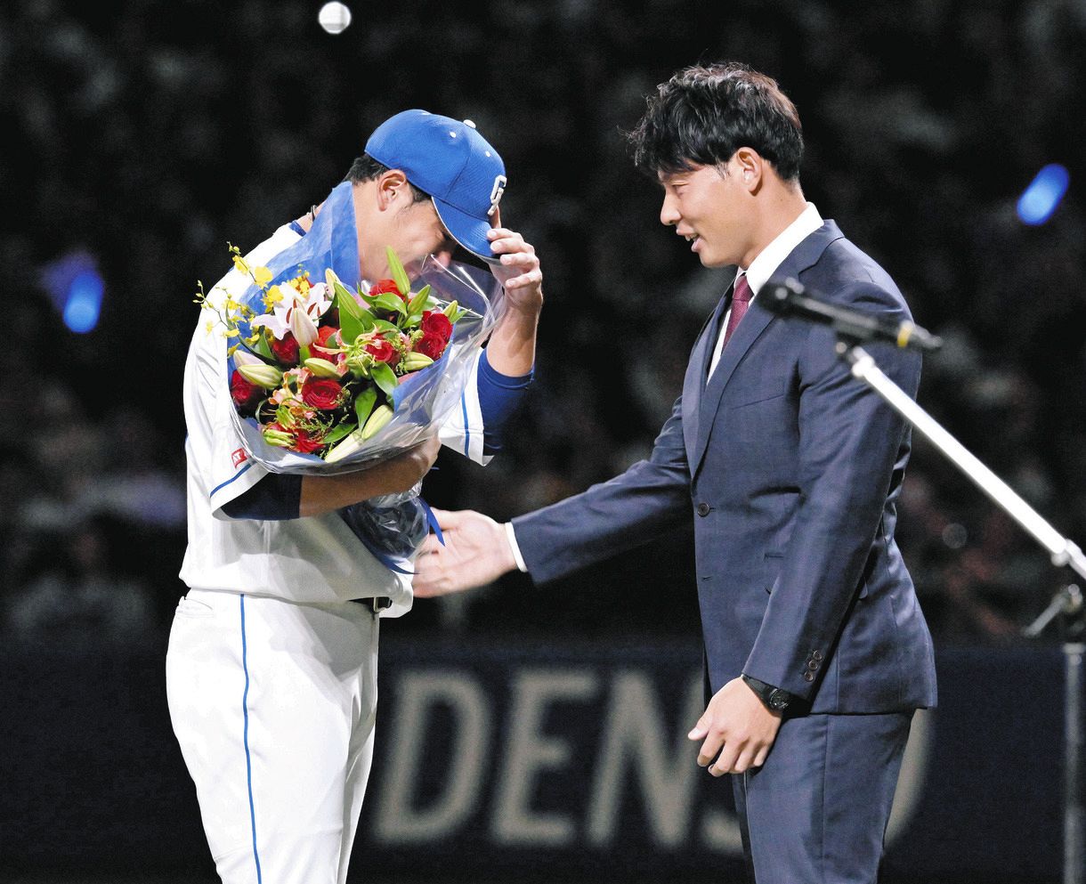 写真特集】中日引退セレモニー 堂上、大野奨、福田、谷元の涙と