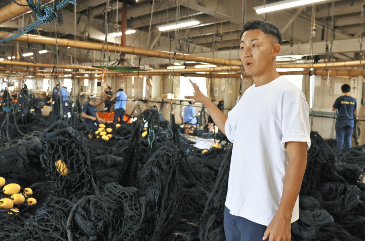 海を考える】漁網再生、編む未来 金沢「中外製網」廃品から新品 七尾湾