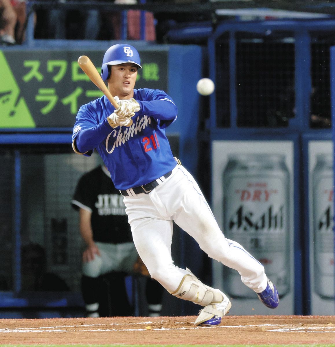 中日・板山祐太郎、支配下登録即スタメンで移籍後初ヒット 背番号「63