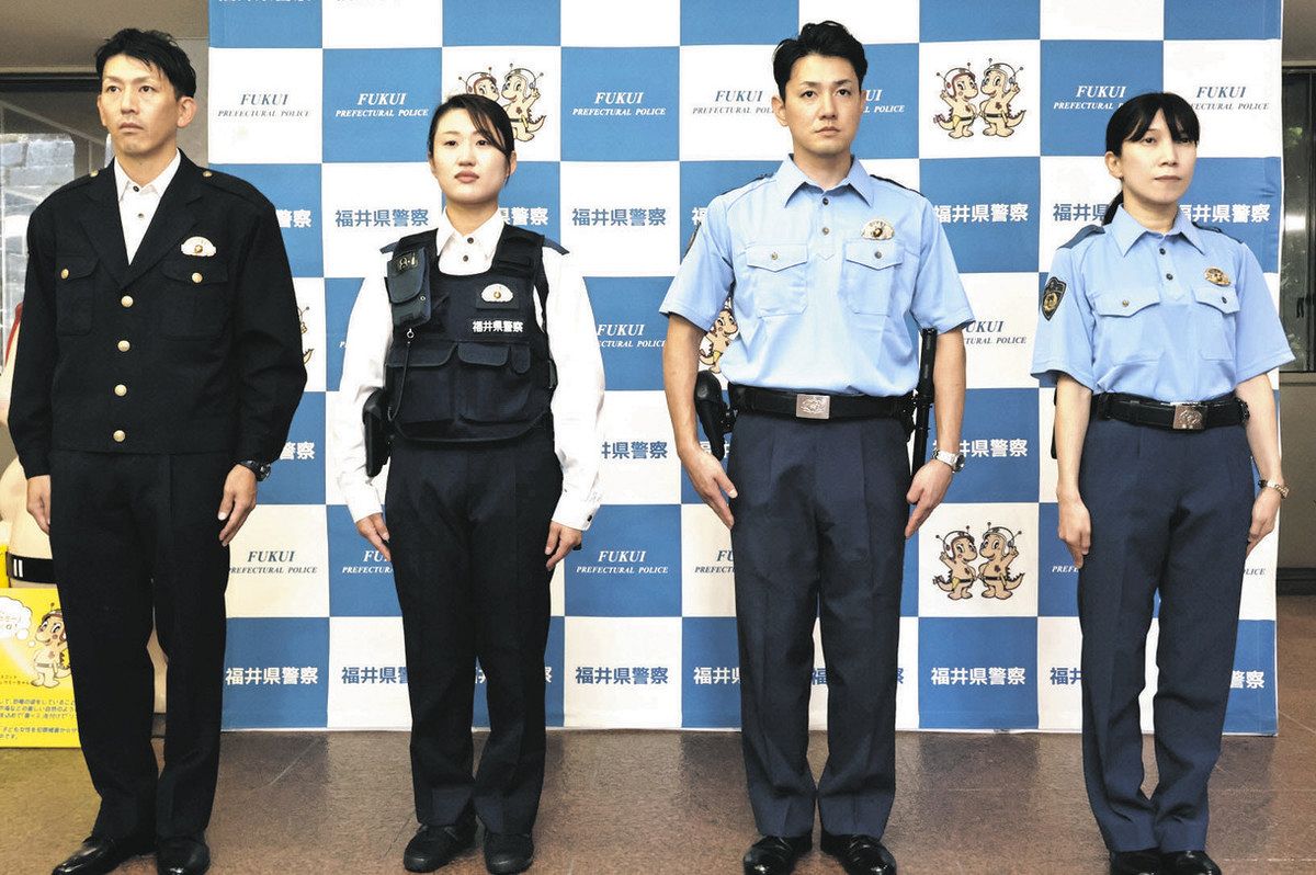 涼しく動きやすい服で、猛暑の現場も迅速に活動 福井県警が試験的に