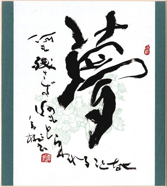 チャリティー色紙、浜松で展示販売 歌手・當間ローズさんら出品：中日