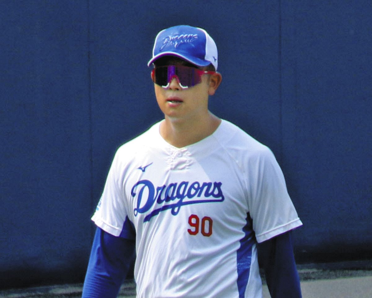 中日・松山晋也、リハビリ組に合流し体動かす 症状や復帰時期への言及