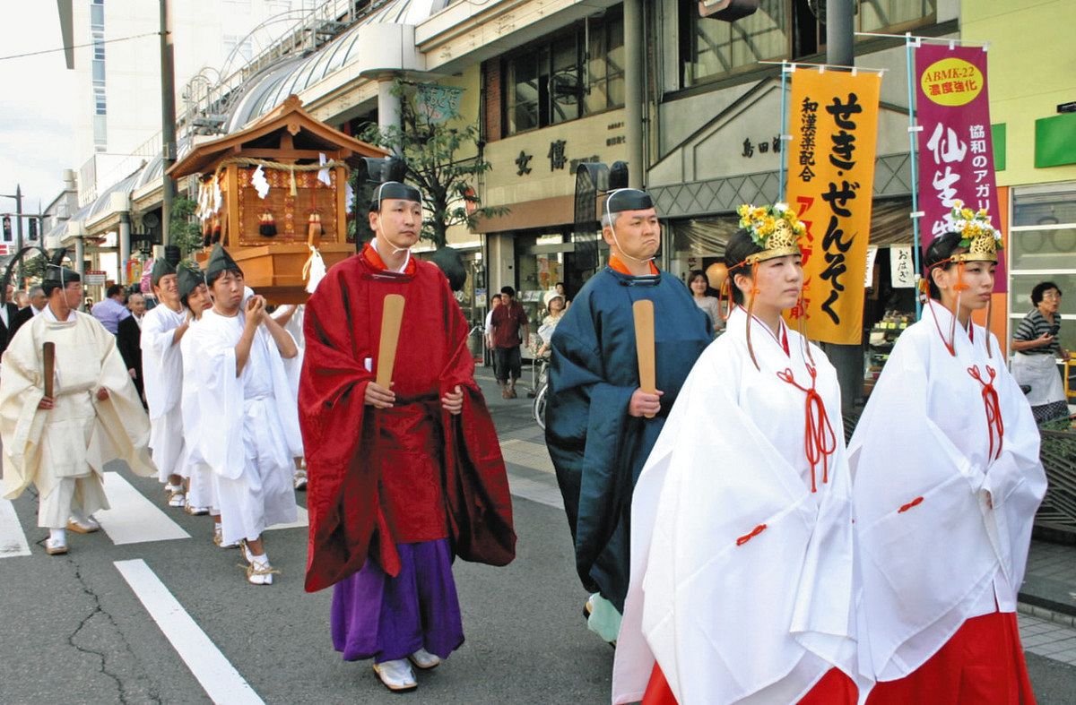 射水神社 二上へのご神幸始まり 「元宮へ仮遷座」 氏子ら出願書 田中権