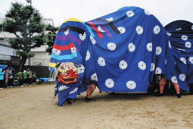 獅子舞 獅子頭 山形県 長井市 伝統芸能 神楽 魔除け お正月 ししまい