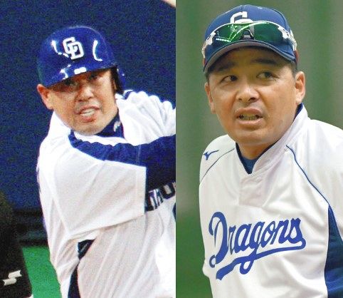 打撃コーチとして『入閣』が決定的となった中村紀洋さん（左）と森野将彦さん