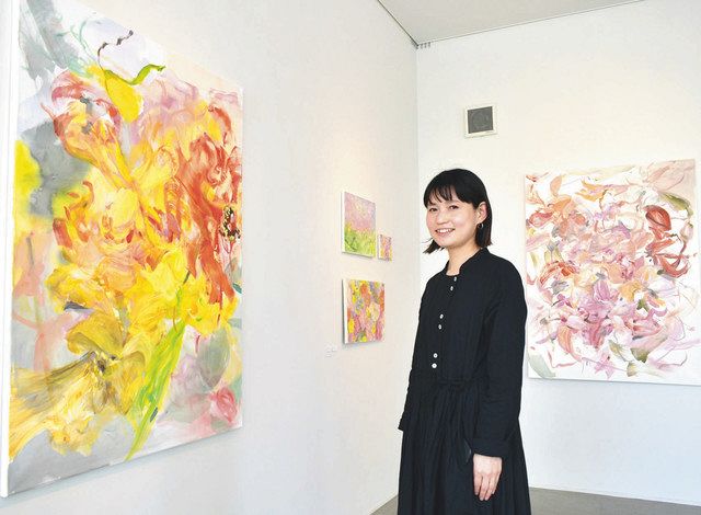 色の心地よさ、感じてほしい 石神さん天白で油彩展、２２日まで：中日