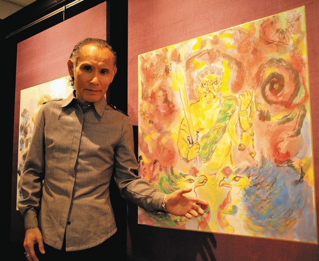 片岡鶴太郎が名古屋で7年ぶり開催の作品展でサイン会 「朝ドラ見て ...