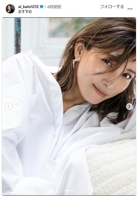 加藤あい　等身大パネル　良品 ◇加藤あい、ハートを撃ち抜く『バスタブ生脚』純白の美ショット【写真