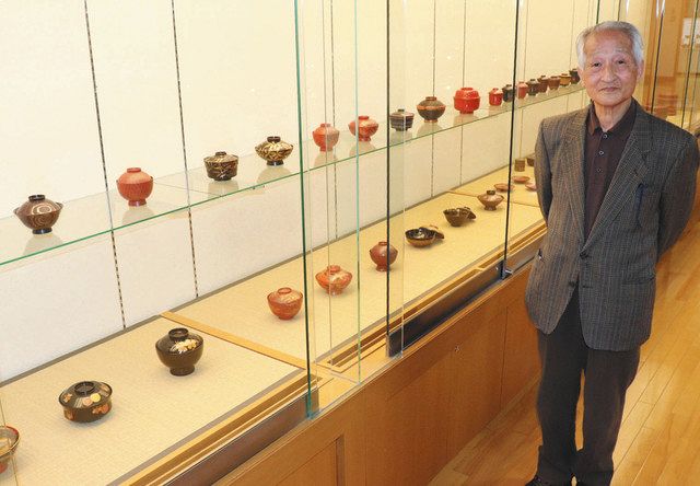 現代の職人 役立てて 山中漆器塗り師・高桑さん 100点寄贈：北陸