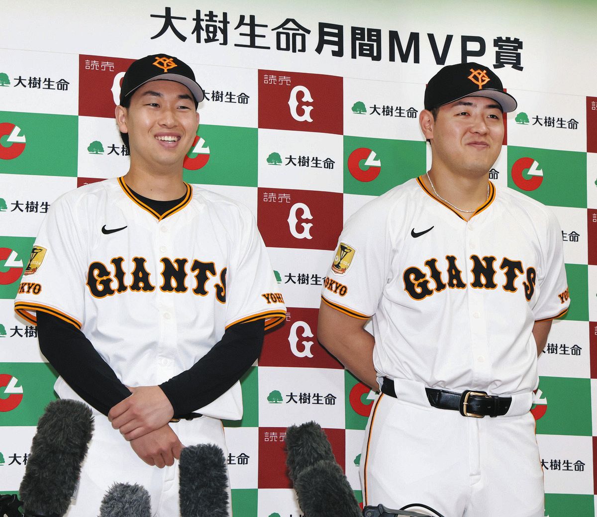 巨人・岡本和真、月間MVP賞 3、4月に打率3割4厘、7本塁打 6日の阪神戦