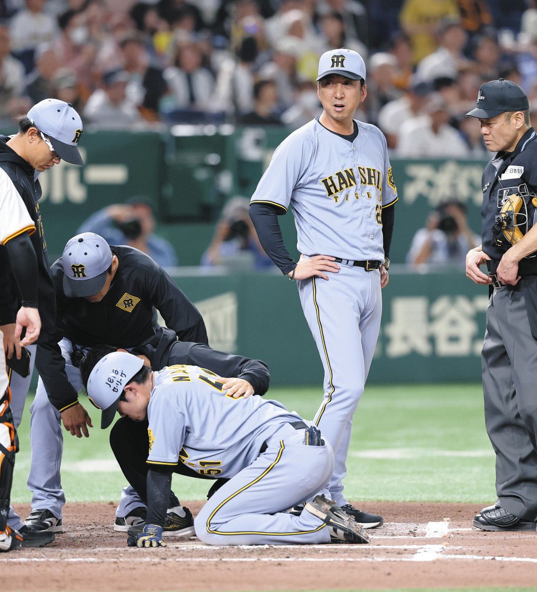 阪神・中野拓夢への死球めぐり東京ドーム騒然…藤川監督はベンチから