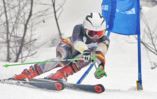 男子 田原１本目 村田２本目ｖ 県クラブ対抗スキー大回転 成年ａ 日刊県民福井web