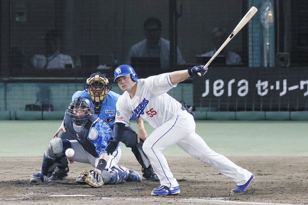 中日・細川成也、止まらん追撃のタイムリー! 初回逆転の”左手1 中日・細川成也、止まらん追撃のタイムリー! 初回逆転の”左手1