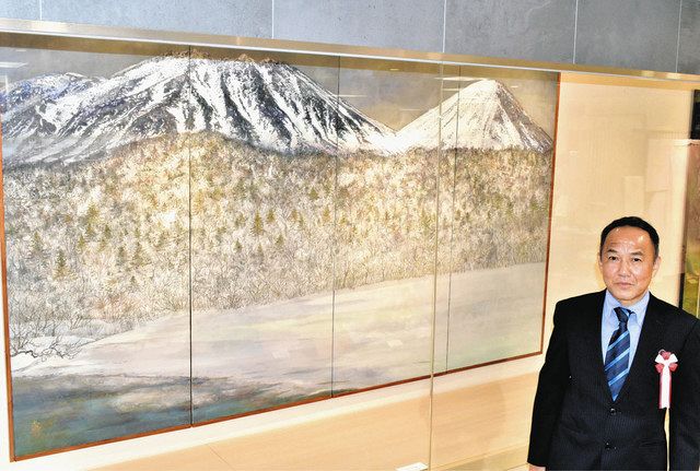 臨場感ある山々の稜線 名古屋で日本画・浅野忠さん個展：中日新聞Web