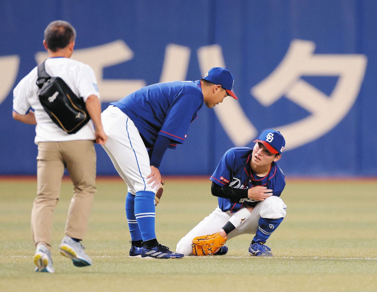 ドラゴンズ村松開人、出場は24日の検査結果を見て判断 左肩負傷