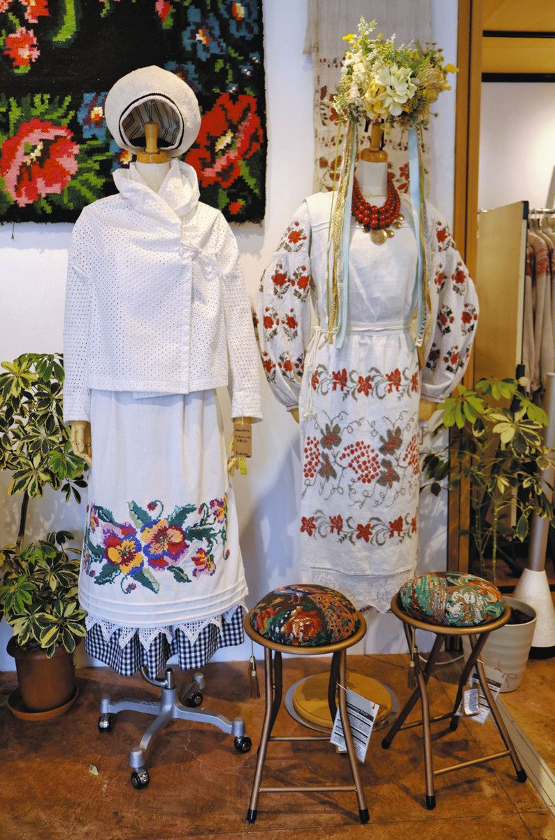 美しい文化」魅力伝える 松本・服飾店営む永田さん、ウクライナの民族