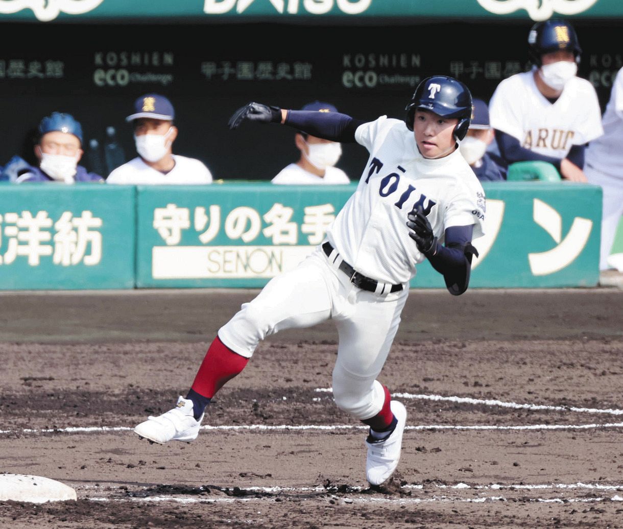 大阪桐蔭が接戦制し2回戦へ 父が競輪選手の4番・海老根、2点目のタイム 