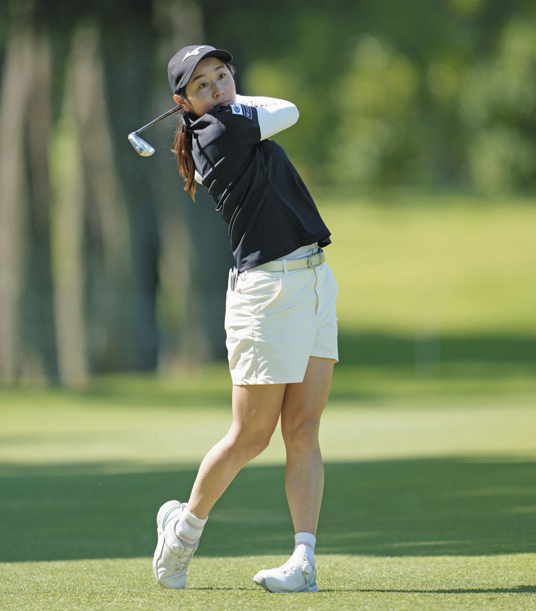 西沢歩未、プロデビュー戦で1打差2位 生まれて初めての取材にドギマギ