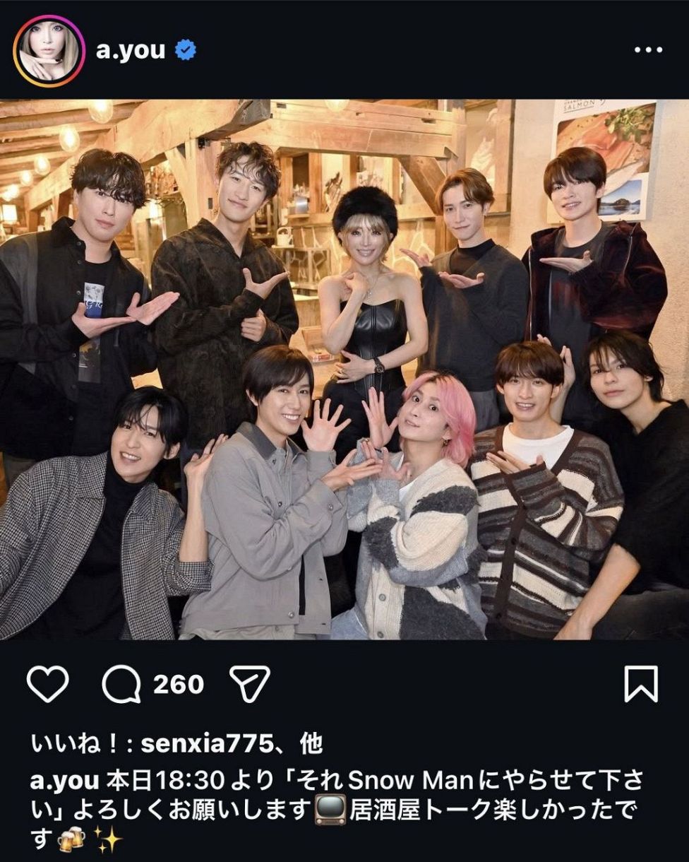 ◇浜崎あゆみ、9年ぶりのTBSバラエティー出演【実際の投稿】：中日