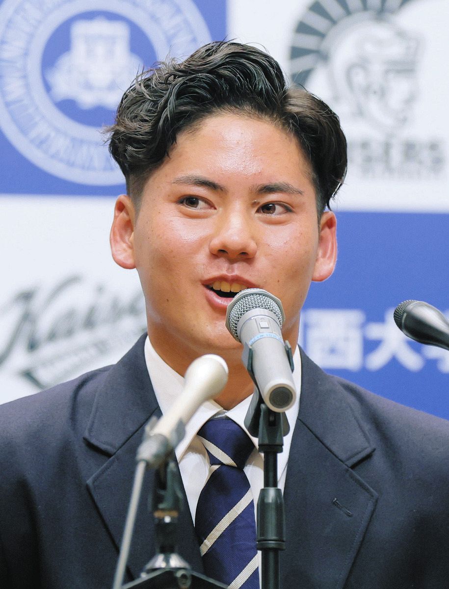 中日1位・金丸夢斗、「率直にとてもうれしい気持ち」 同学年の高橋宏 