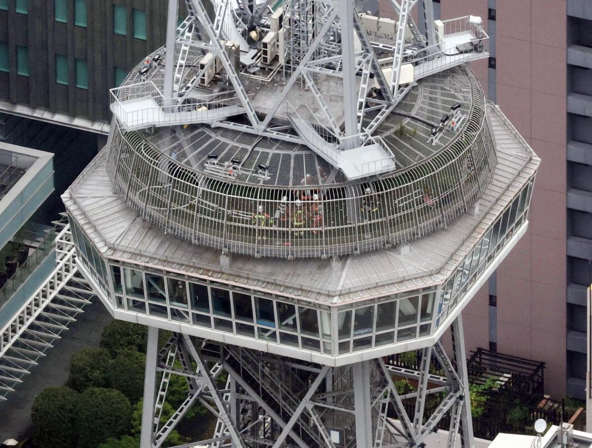 名古屋テレビ塔、地上100mの展望台「スカイバルコニー」の営業を10日