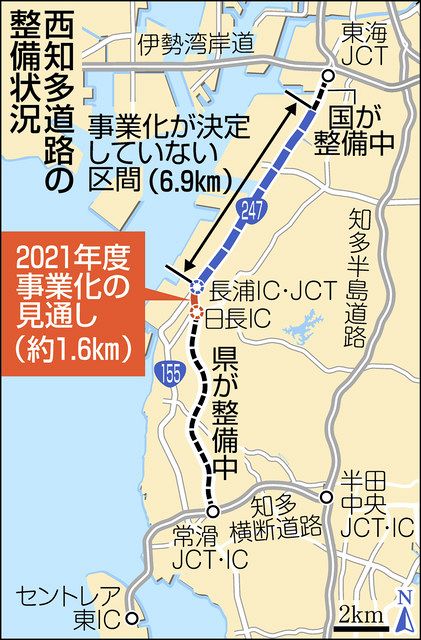 西知多道 一部事業化へ 知多市内１ ６キロ 整備に見通し 中日新聞web