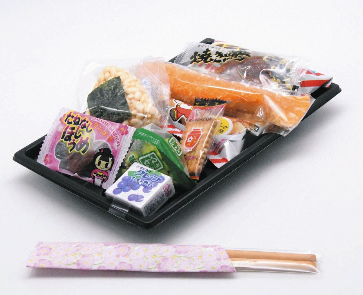 お弁当、お菓子セット 駄菓子詰め合わせ（詰合せ）駄菓子弁当Lサイズ お菓子のギフトに最適