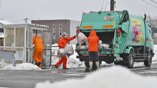 ごみ収集が再開 福井市、坂井市：中日新聞Web