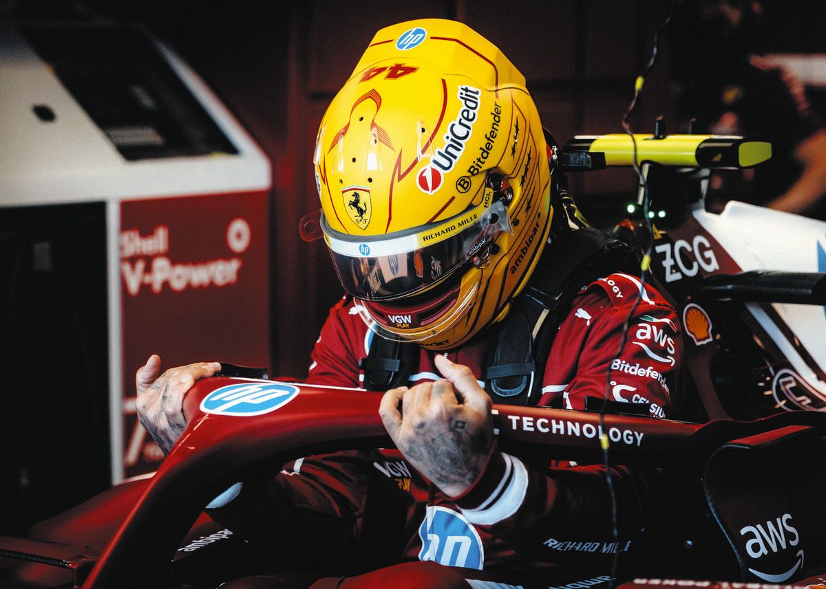 ハミルトン、2回目には5番手に浮上、上々の跳ね馬デビュー【F1