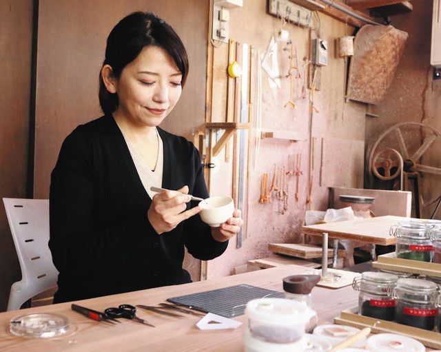 水野淳子、【春】、希少な額装用画集より、美品、新品額装付、インテリア つなぐ＞「幻」に宿した生の輝き 瀬戸・陶磁胎七宝作家 水野このみさん