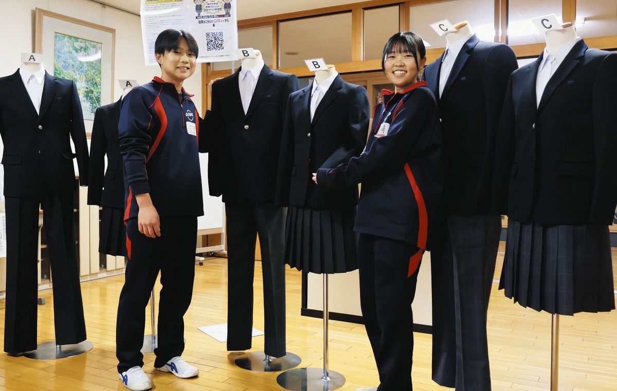 ブレザー制服2026年度から導入の神戸中学校、デザインは「総選挙」で