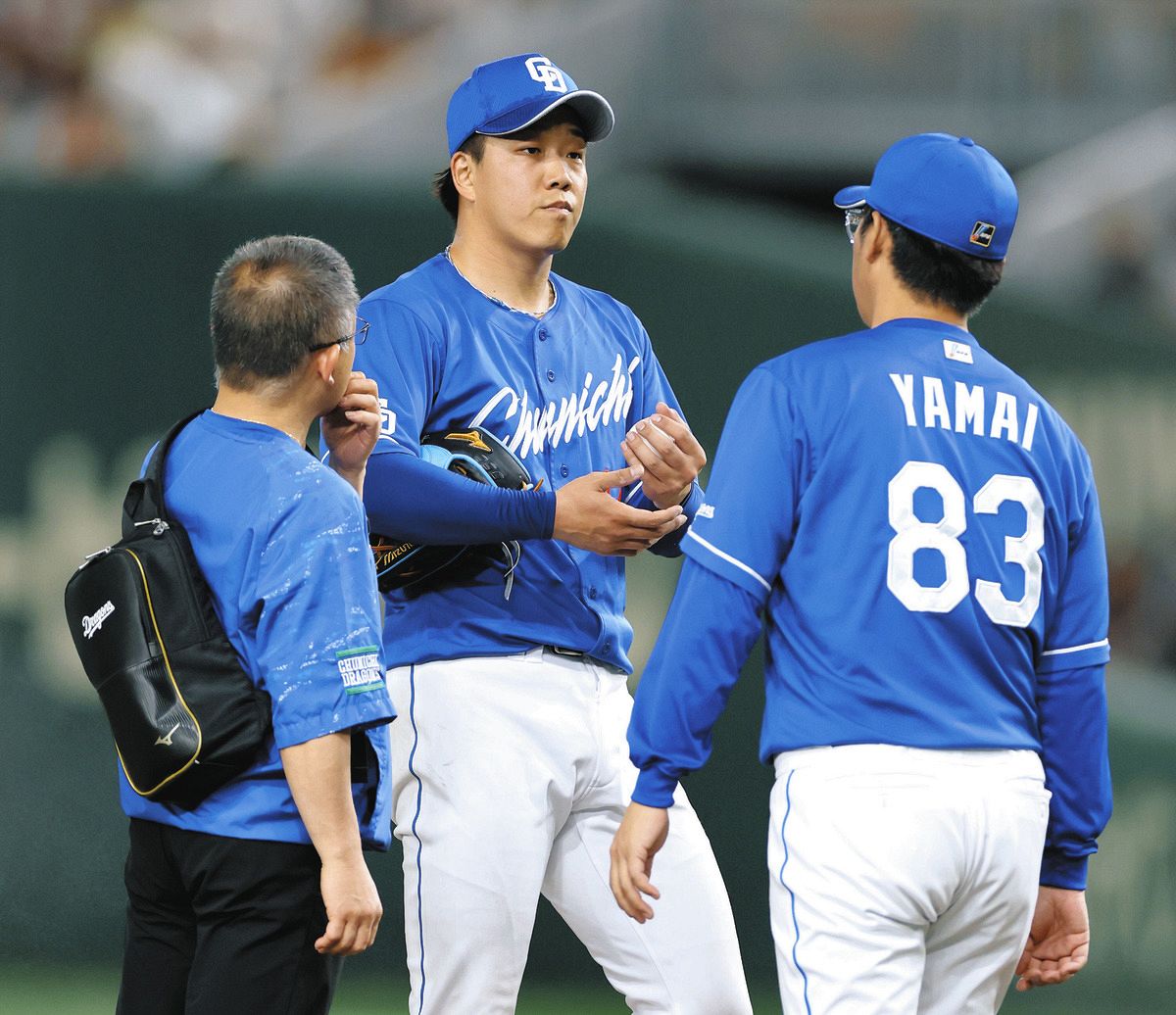 中日・柳裕也、「今、言えることはありません」 5イニング無失点も