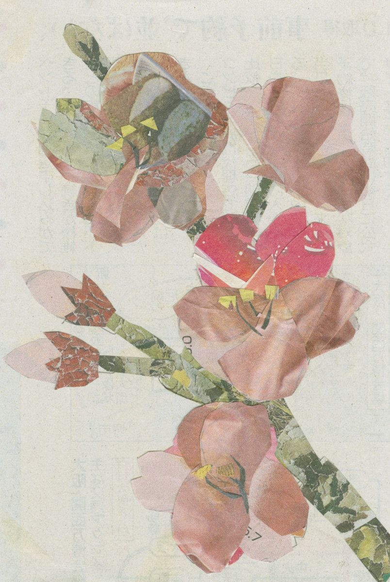 新聞ちぎり絵 ギャラリー＞ 「桜」 ：中日新聞しずおかWeb