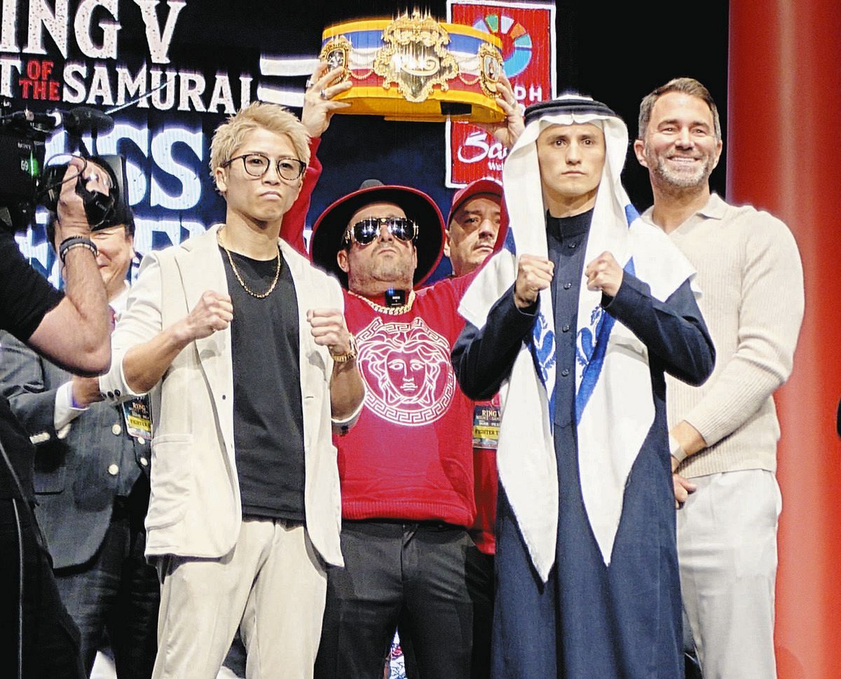 ピカソ、井上尚弥ら日本勢に「申し訳ないが…」サウジ民族衣装で不敵な