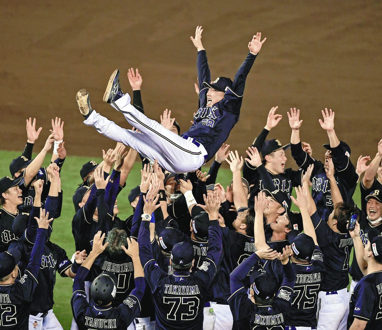 中日ドラゴンズ。優勝胴上げ写真パネル 将棋以外 - スポーツ