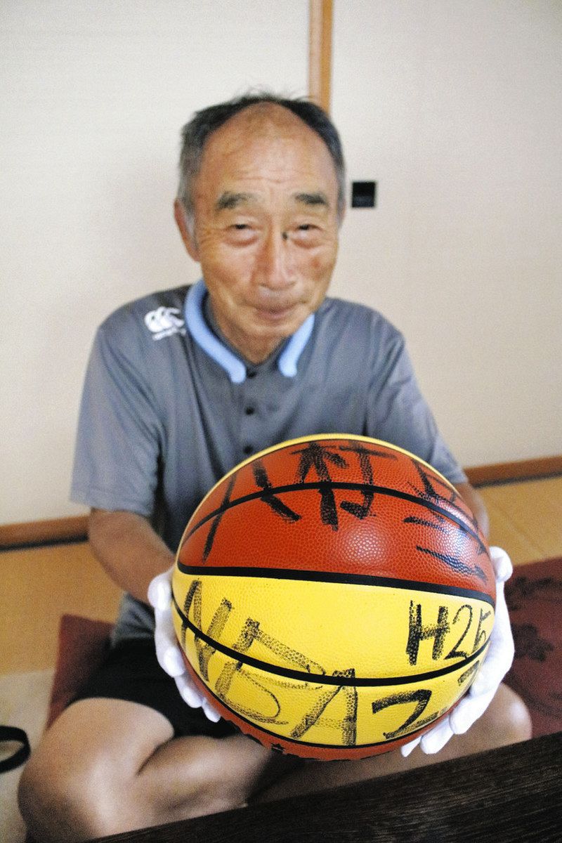 中学3年生の八村塁選手が書いた「NBA」 富山市体育館元管理人、サイン