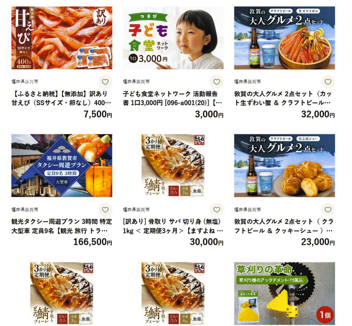 福井のふるさと納税が12年連続最高 県と17市町で前年度比4．9％増