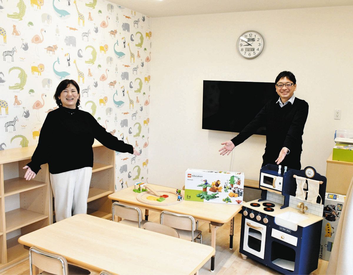 新病院の敷地内に開設するにじいろ保育所＝土岐市肥田町浅野の同所で
