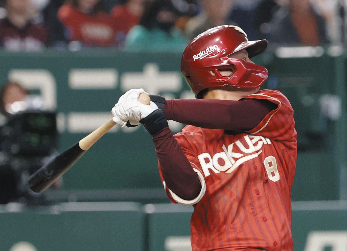 楽天・辰己涼介が同点適時打！ 7試合連続安打＆3試合連続打点、三木