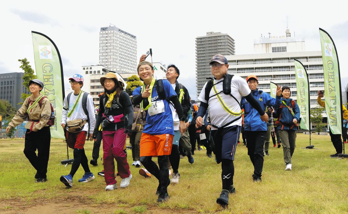 だんぼっち　レギュラー　市川市、富里市引取歓迎 嶺北観光地歩いて踏破 あわらまで112キロ、福井を出発：日刊県民福井Web
