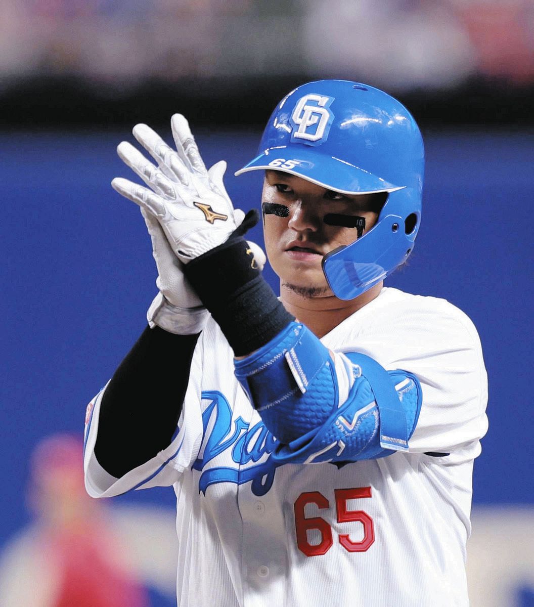 中日ドラゴンズ　佐藤龍世 ユニフォーム #65 Ｏサイズ 中日ドラゴンズ 佐藤龍世 ユニフォーム #65 Oサイズ ミズノ社製