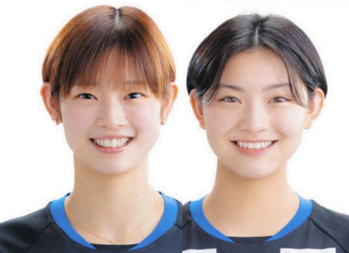 バドミントン界の”ツヨカワ”先輩・後輩コンビ、りりしいスーツ姿に