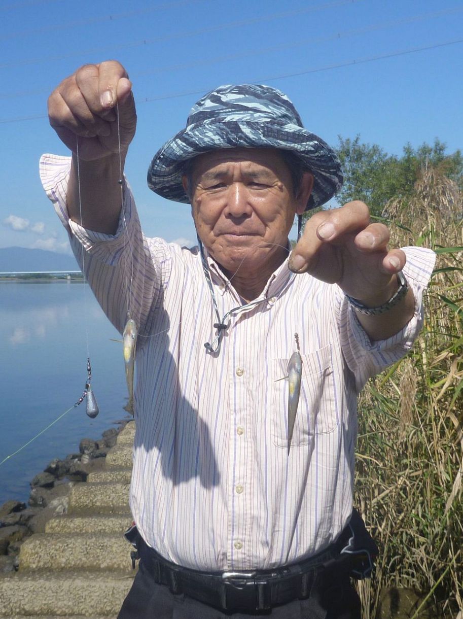 ハゼ目標クリア 立田大橋下流で2人157匹 愛知県愛西市・木曽川：中
