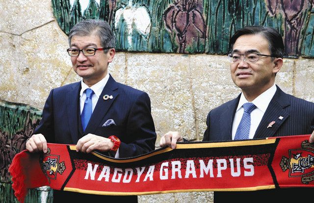 グランパス 今季３位を報告 小西社長が知事訪問 中日新聞web
