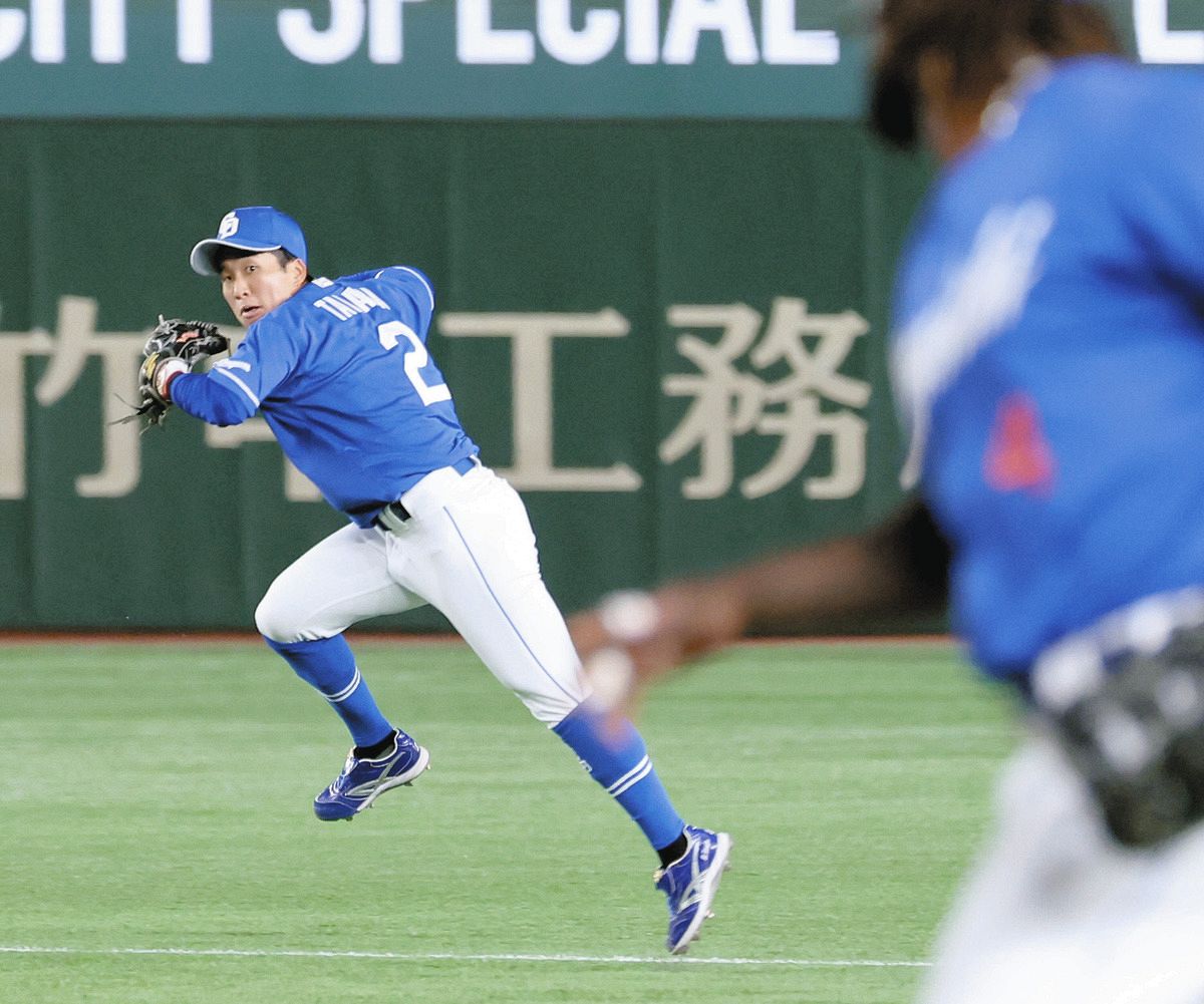 中日】『忍者』田中幹也、前日逆転3ランの吉川のセンターへ抜け