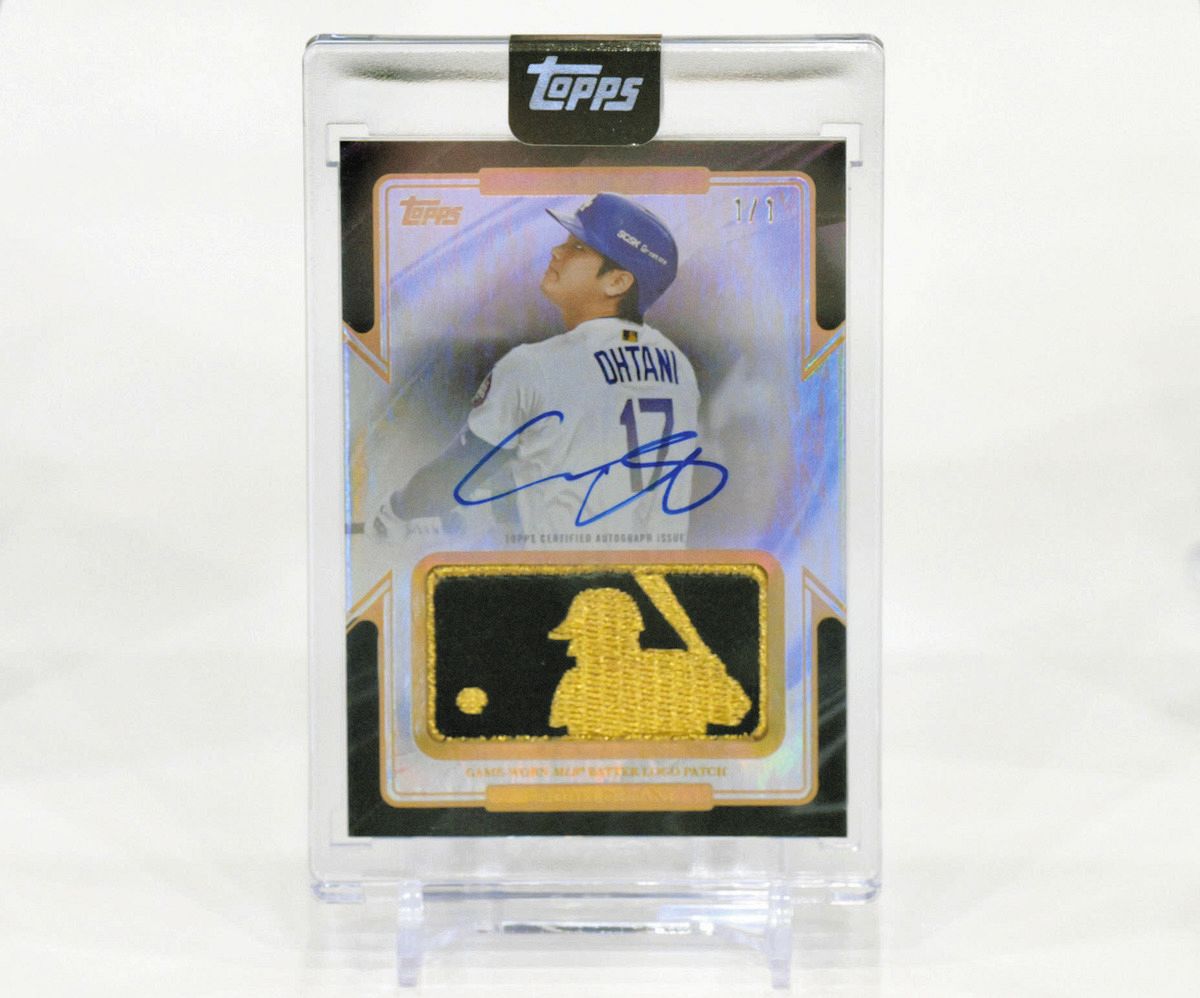 ◇これが4億7000万円超えの大谷翔平のカード『ゴールドMLBロゴパッチ