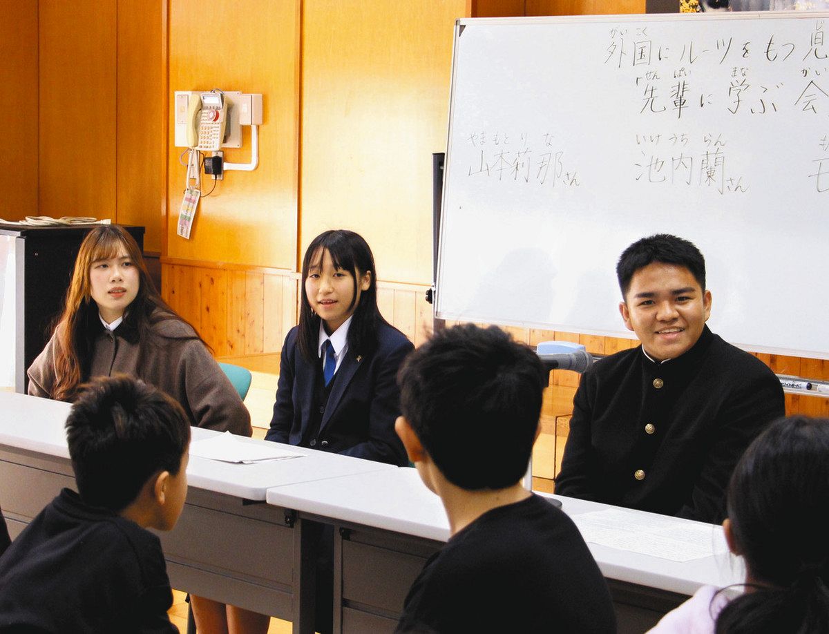 文化の違いや進路を先輩の体験に学ぶ 西尾で外国籍の小中生が